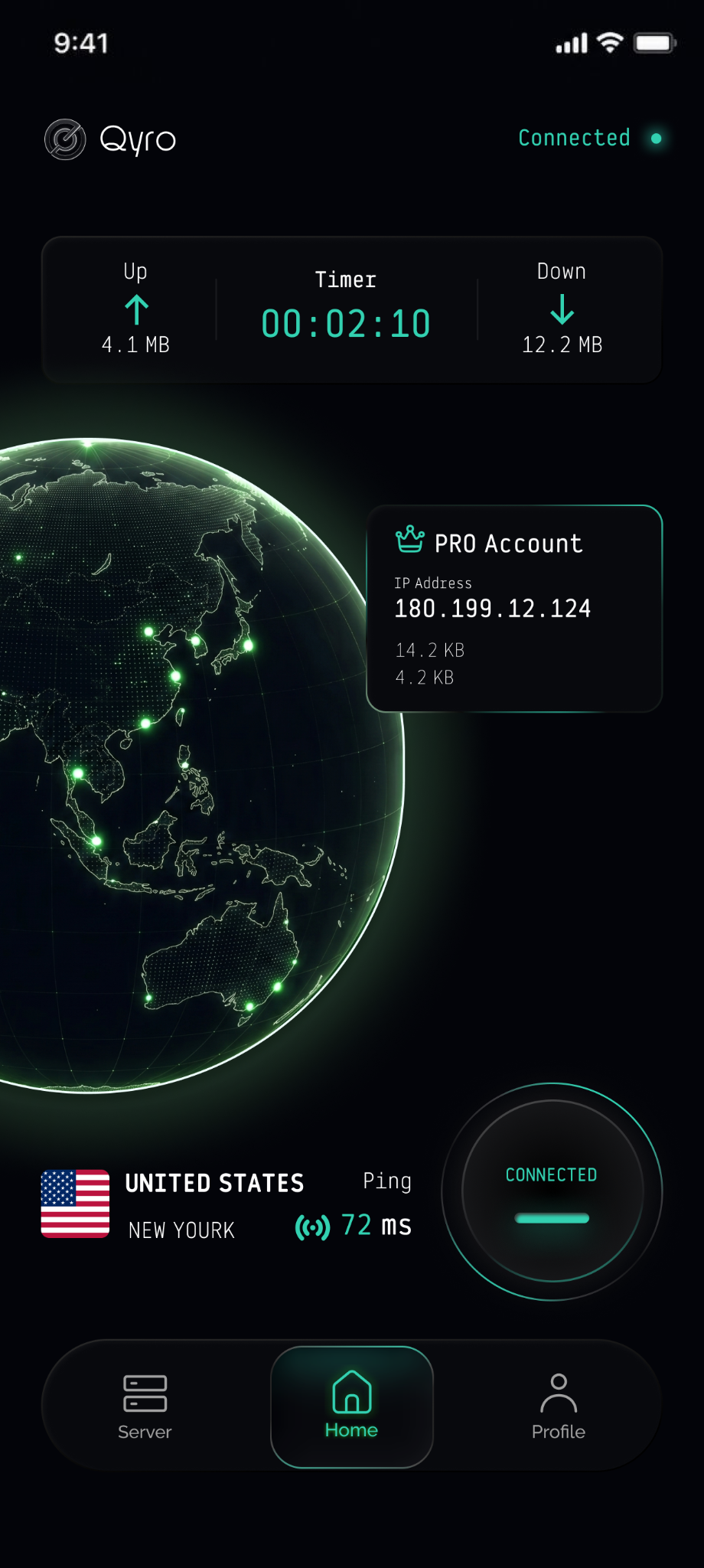 Qyro · Connected